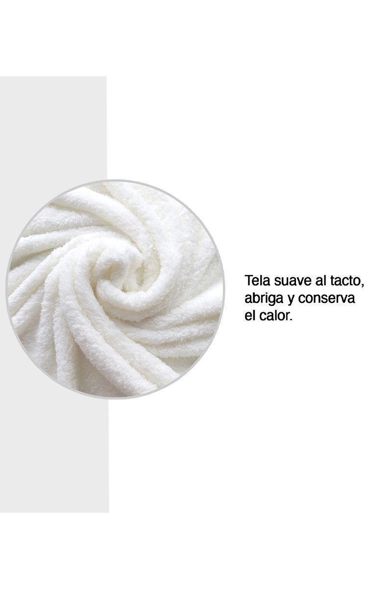 Manta Sherpa 140x220 cm Marfil-3