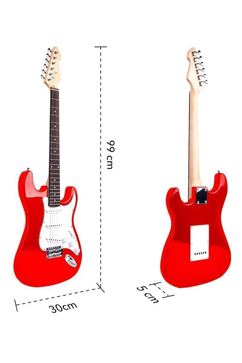 Guitarra Eléctrica Modelo K-EG1 30x5x99cm Rojo-4