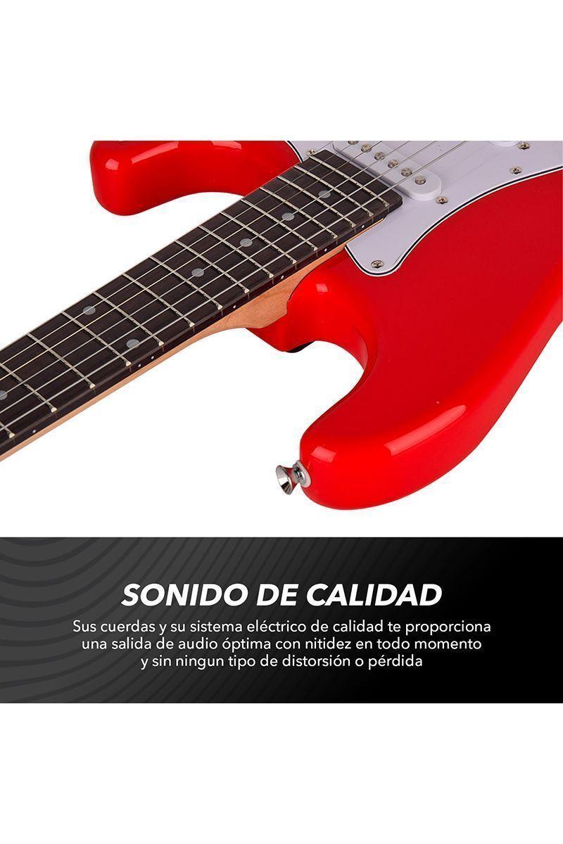 Guitarra Eléctrica Modelo K-EG1 30x5x99cm Rojo-2