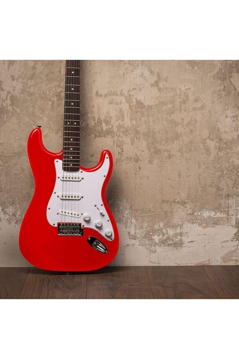 Guitarra Eléctrica Modelo K-EG1 30x5x99cm Rojo-5