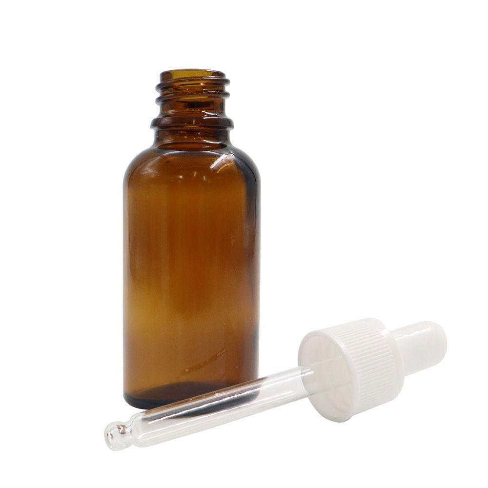 Kit 10 Frascos gotero de vidrio 30ml ámbar transpa-3