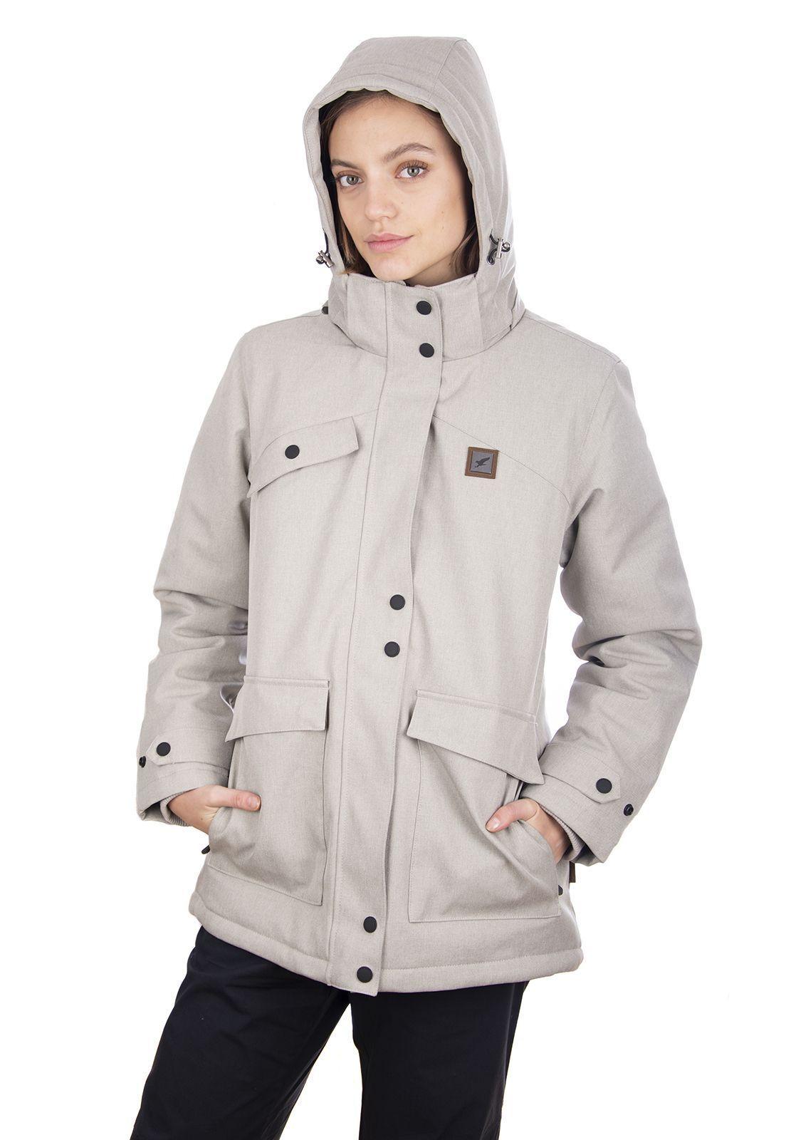 Chaqueta Mujer Impermeable 3M Expedition Gris Perla-1