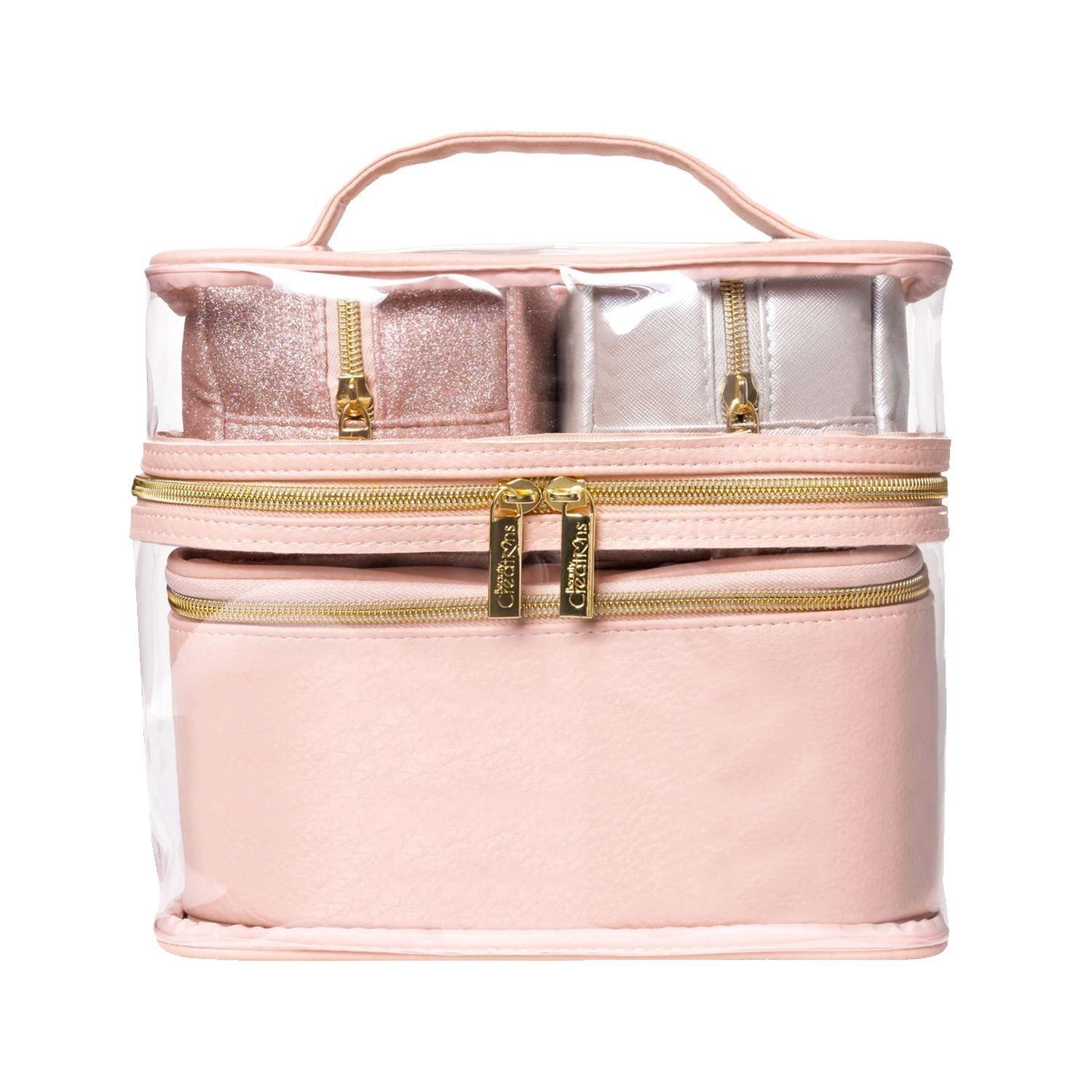 Bolso Cosmetiquero Para Maquillaje PRO 4 en 1 Rosa - Beauty Creations -1