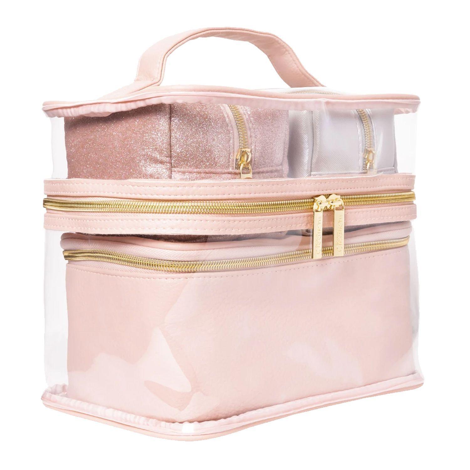 Bolso Cosmetiquero Para Maquillaje PRO 4 en 1 Rosa - Beauty Creations -0