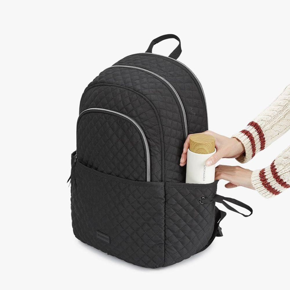 Bagsmart - Mochila Wanderland Campus - Negro Sólido-4