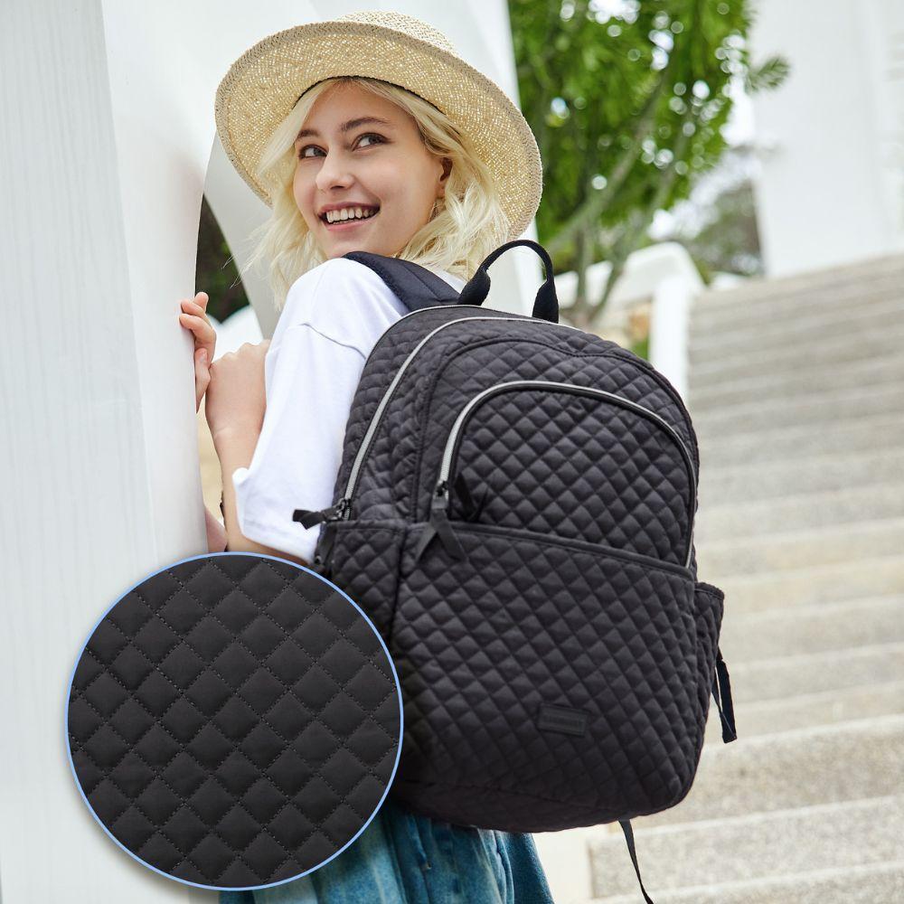 Bagsmart - Mochila Wanderland Campus - Negro Sólido-7