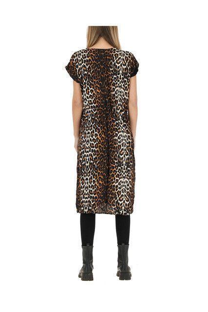 Kimono Urbano Beige Trigal Leopard Humana-1