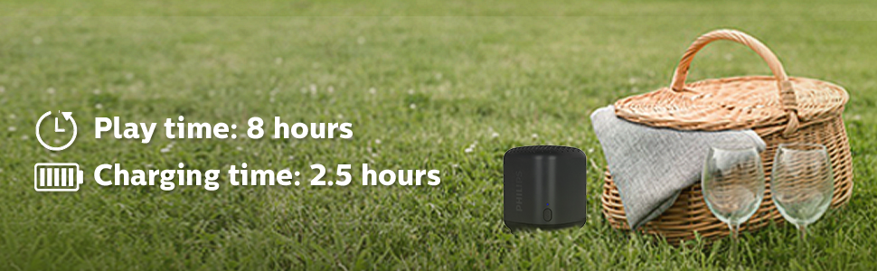 Parlante Bluetooth Philips Waterproof IPX7 8 Horas de Música-12