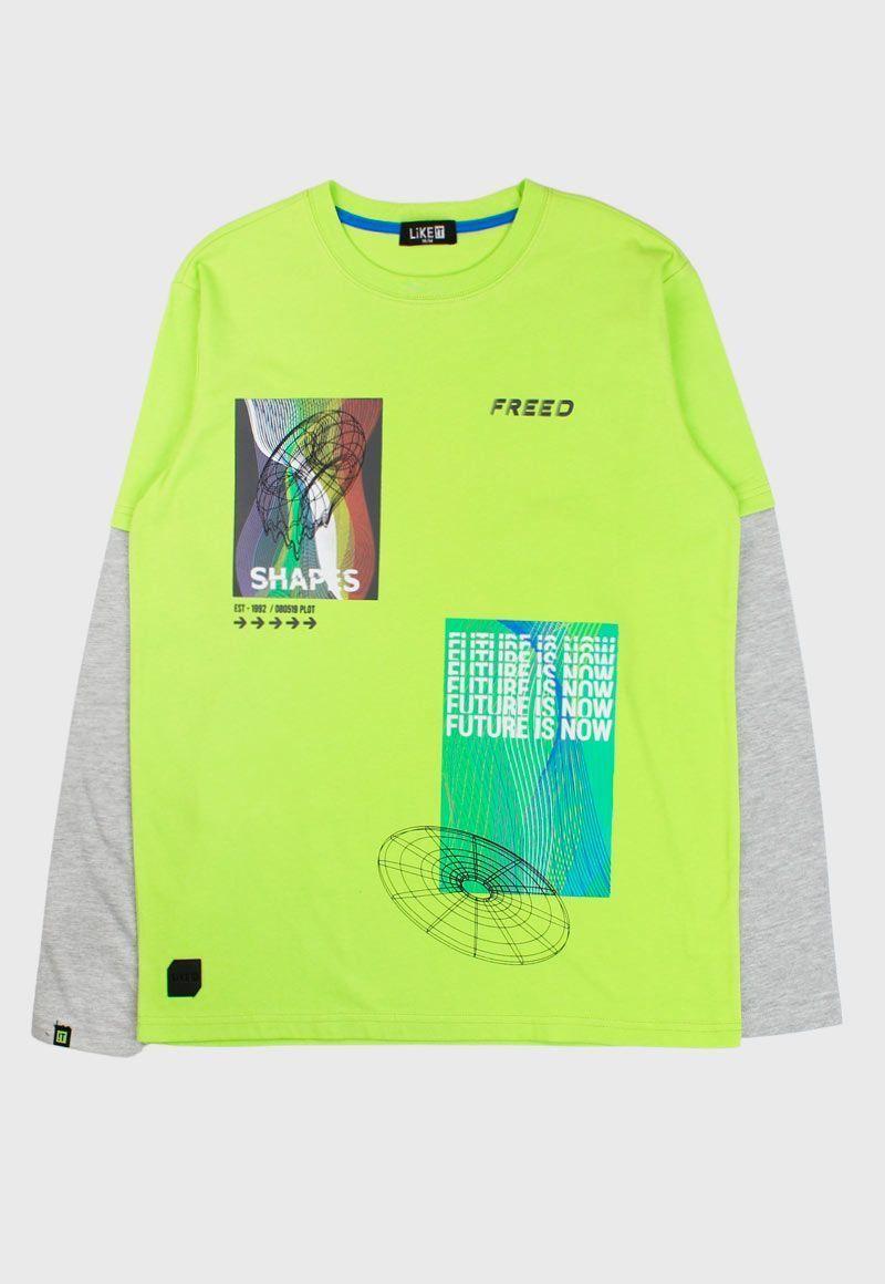 Polera teens niño m/ larga freed 507-0