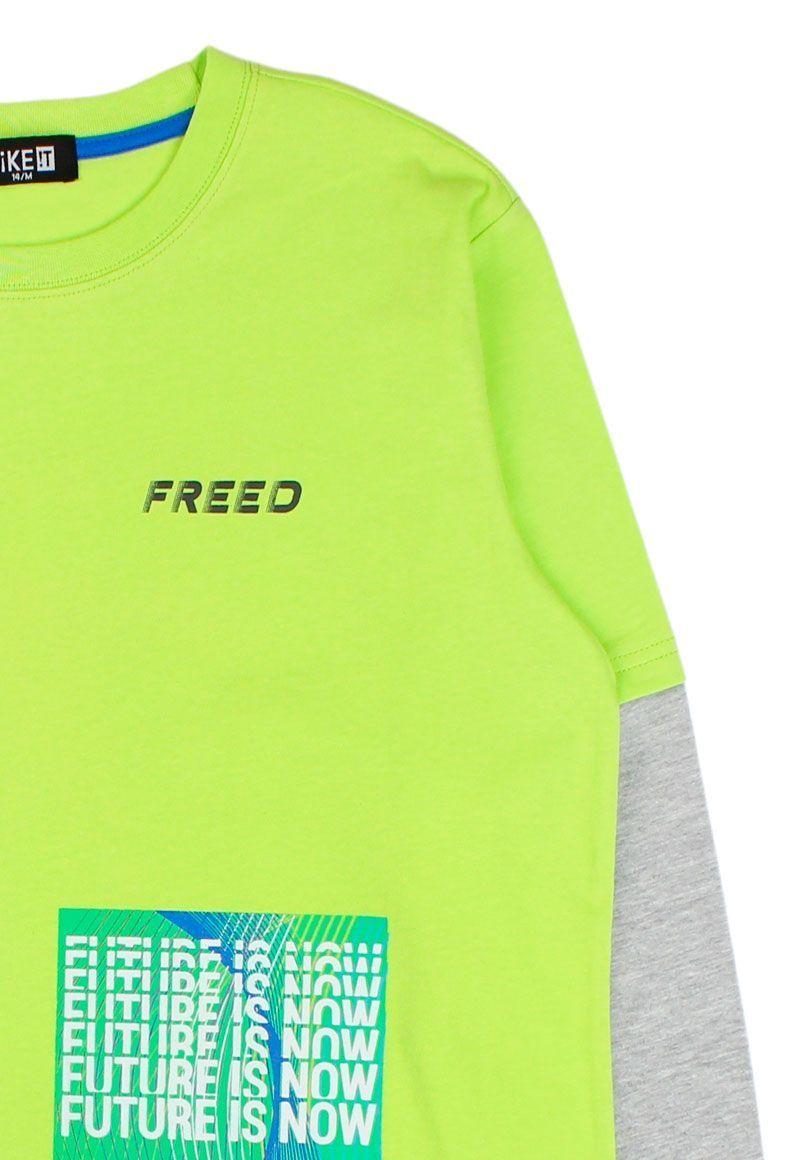 Polera teens niño m/ larga freed 507-2