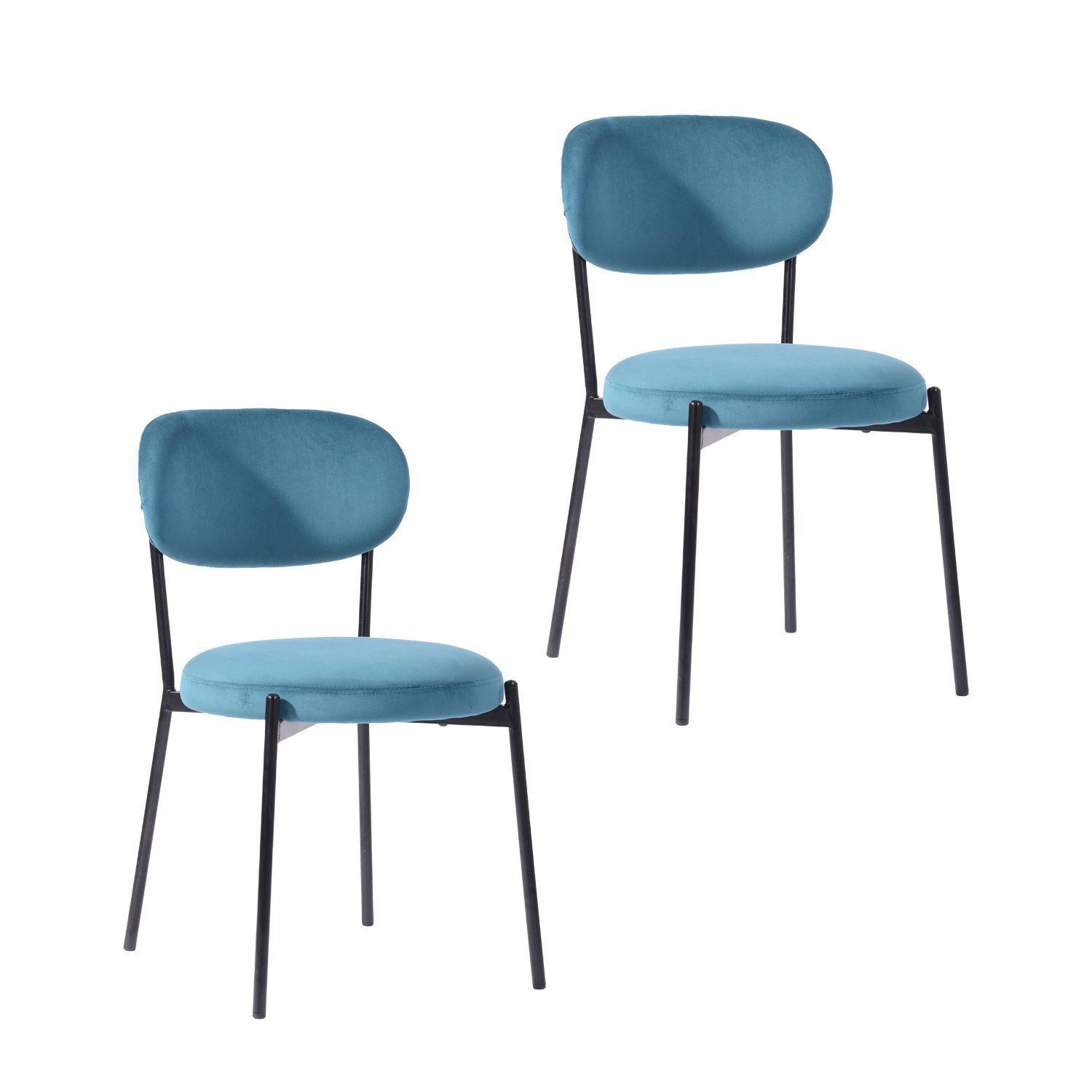 Pack 2 Sillas de Comedor Blues Azul-0