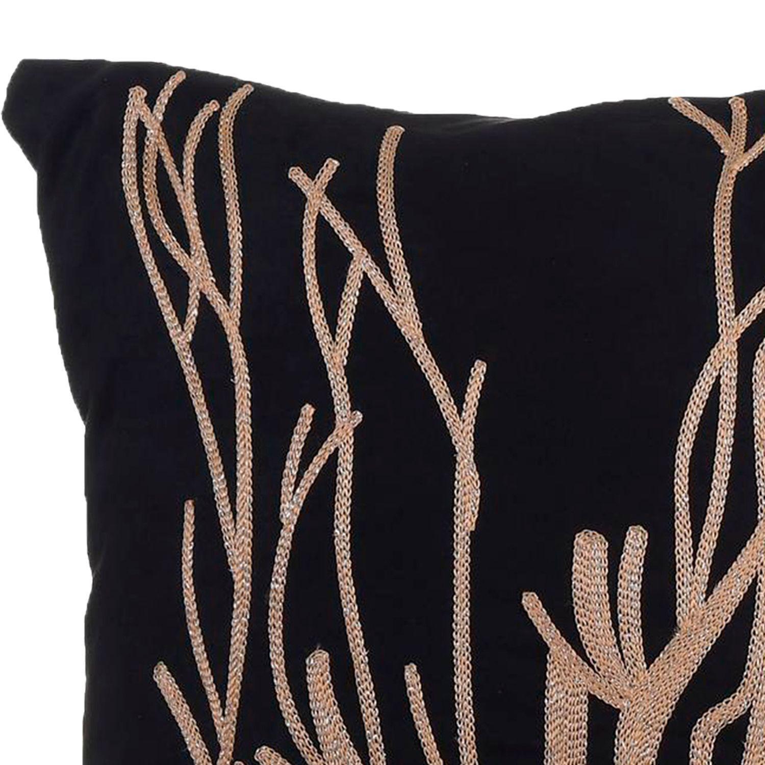 Cojín Decorativo Coral Negro-2