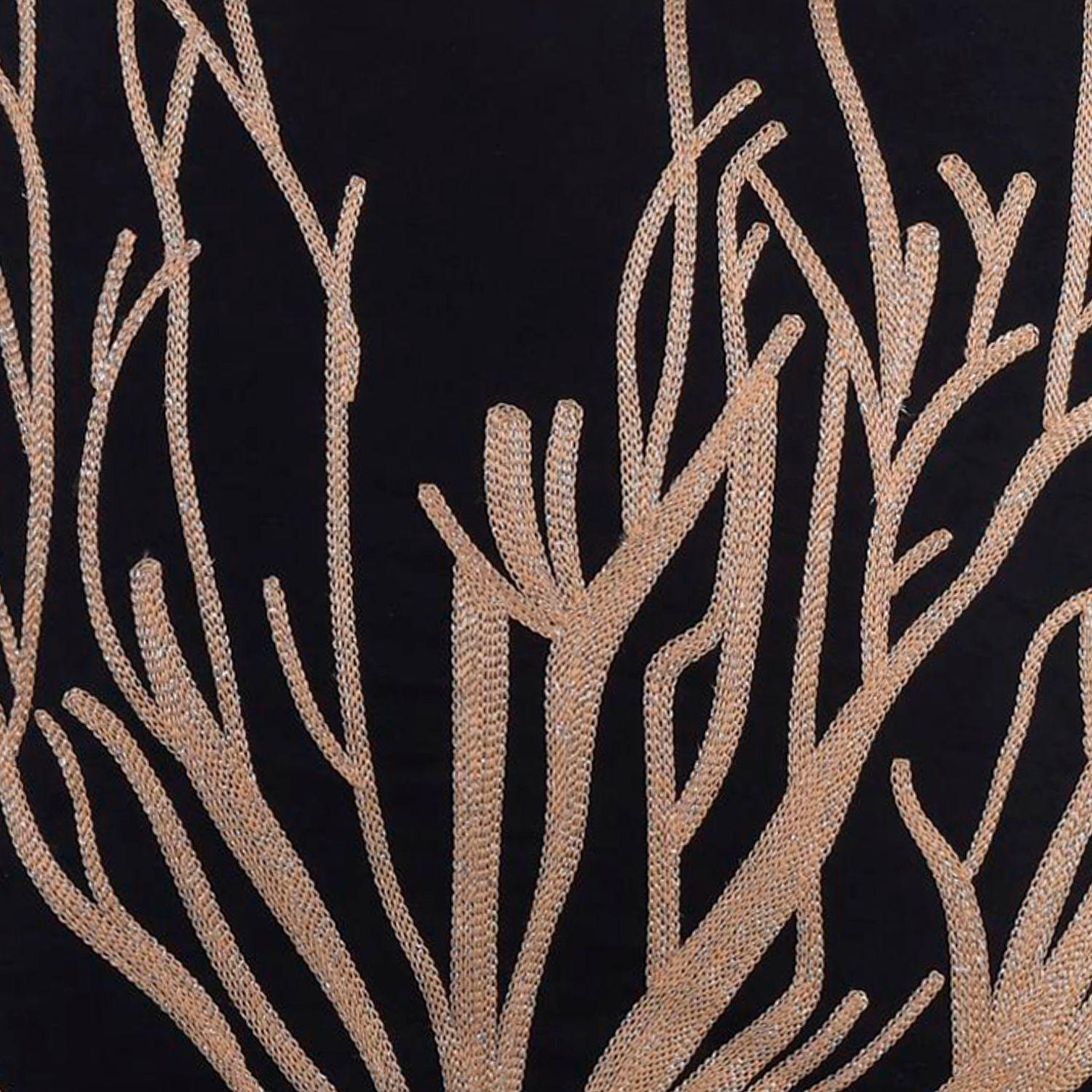 Cojín Decorativo Coral Negro-3