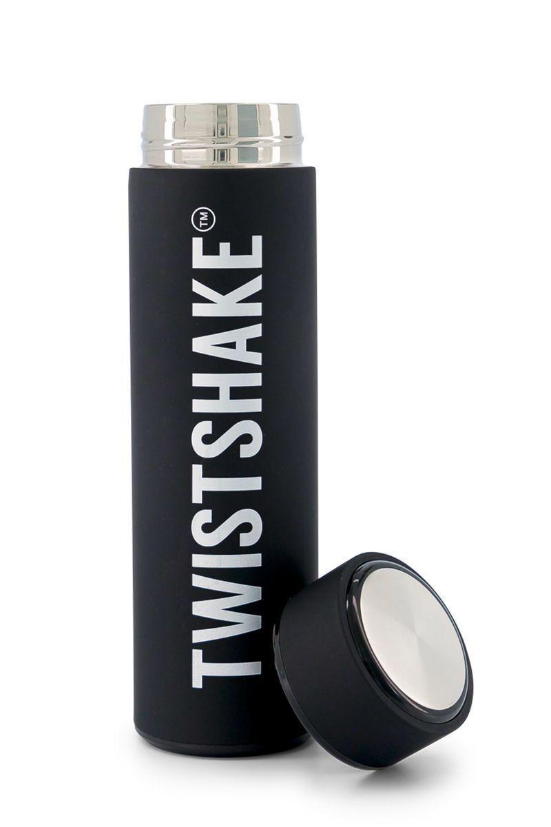 Termo para agua Twistshake Hot & Cold 420ml negro-1