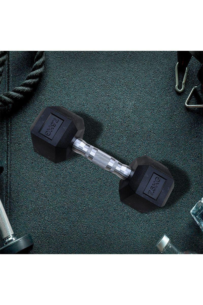 Mancuerna Hexagonal 7,5 Kg Negro-4