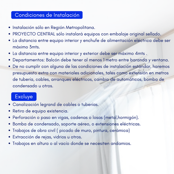 Incluye Instalación en RM On/Off 12000btu-3