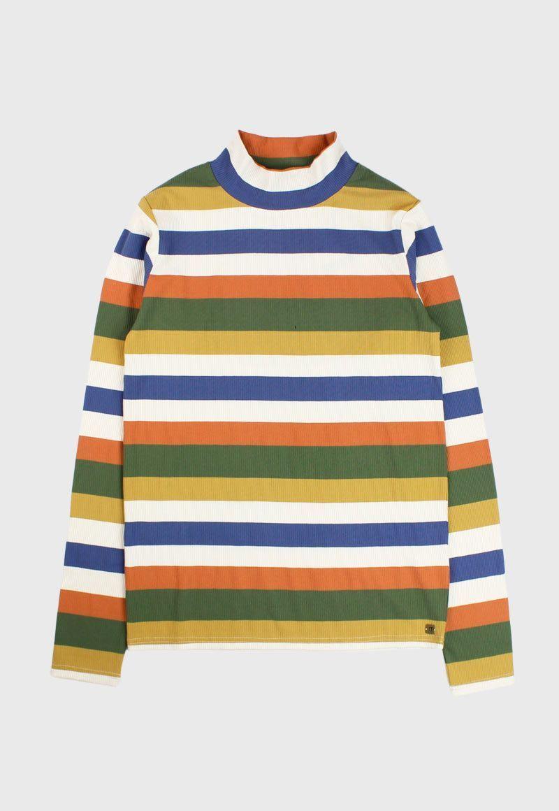Polera teens niña franjas nordic 529-0