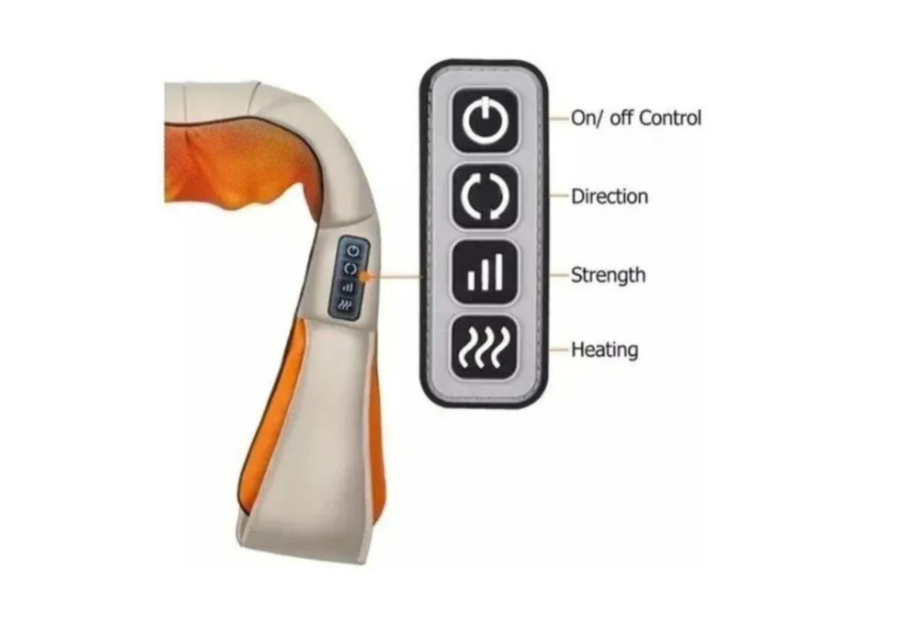 Masajeador Cervical Rodillo Infrarrojo Spa-4