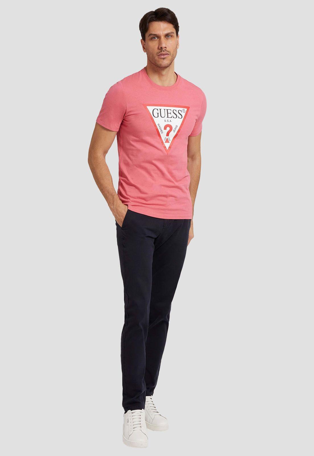 Polera Guess Cn Ss Original Logo Tee G65P-1