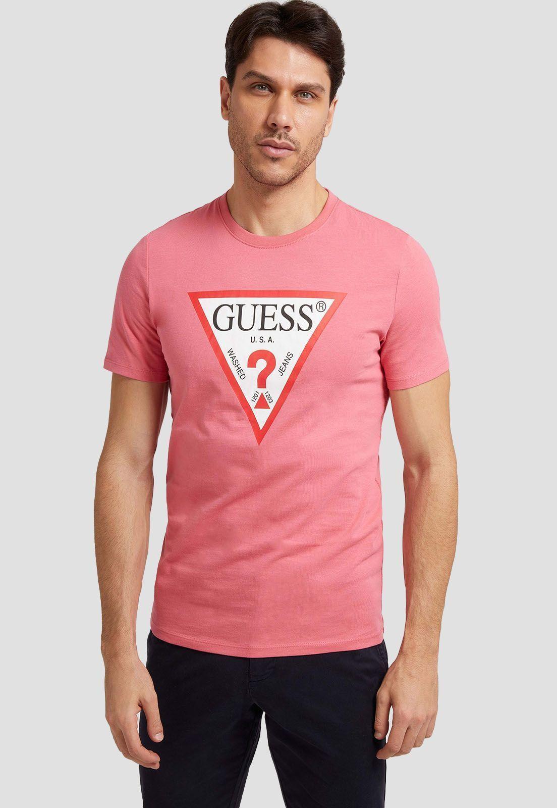Polera Guess Cn Ss Original Logo Tee G65P-0