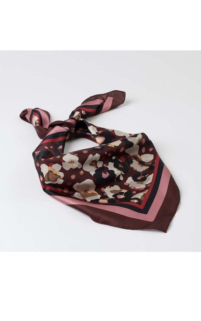 Bandana Burdeo Animal  i-D-0