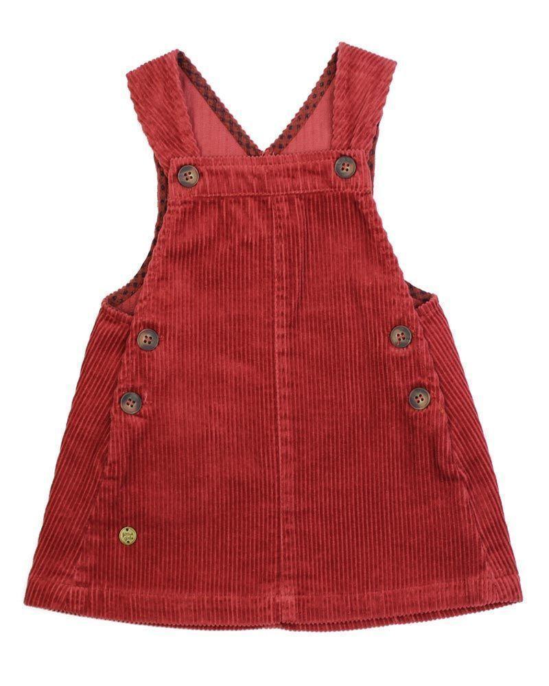 Vestido Bebé Niña Jardinera Cotelé Ficcus-0