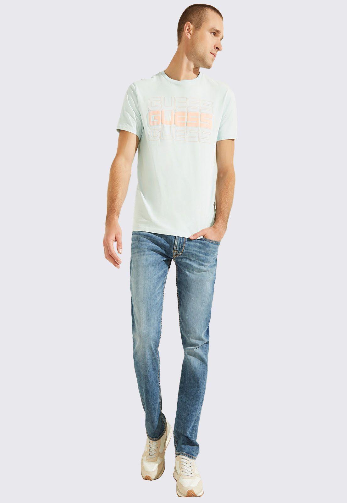 Polera Guess Ss Stacked Logo Tee-1