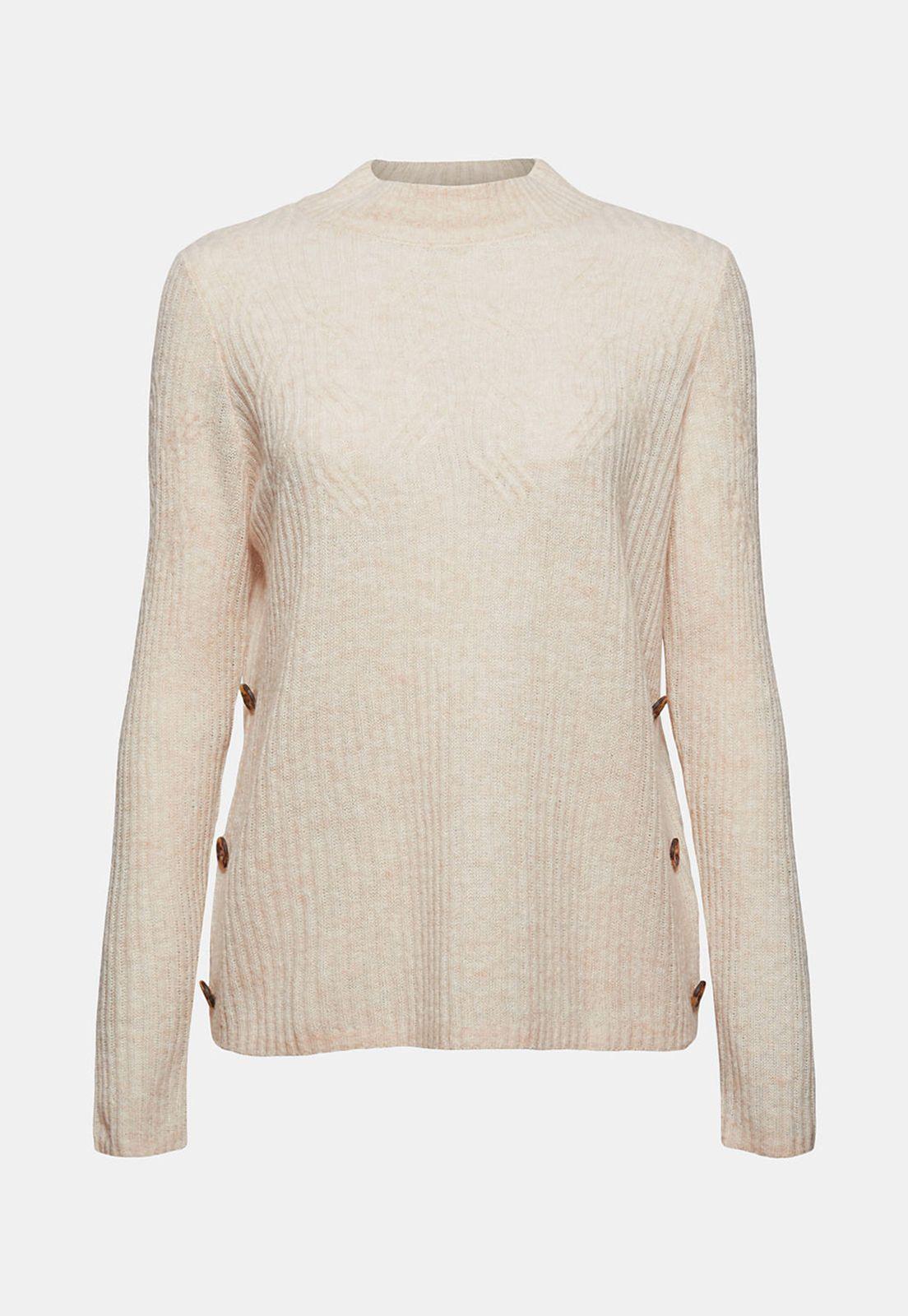 Sweater Con Diseño Trenzado Esprit Azul oscuro-3