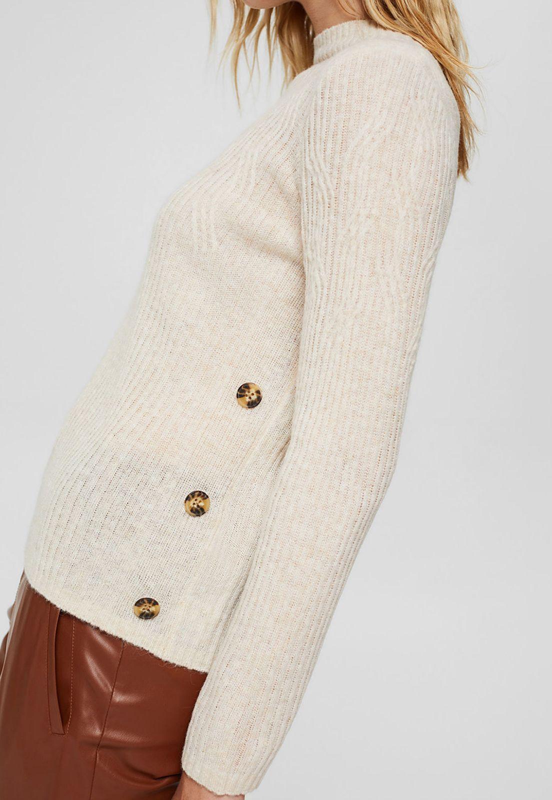 Sweater Con Diseño Trenzado Esprit Azul oscuro-2