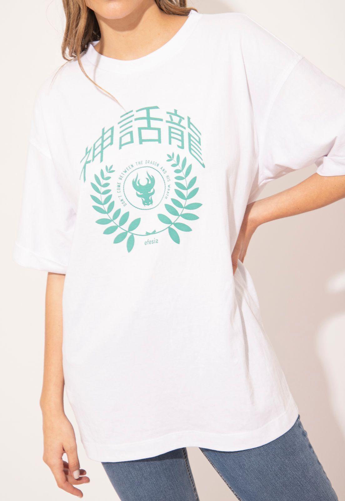 Polera Suecia Oversize Roll Up Manga Blanco Efesis-0