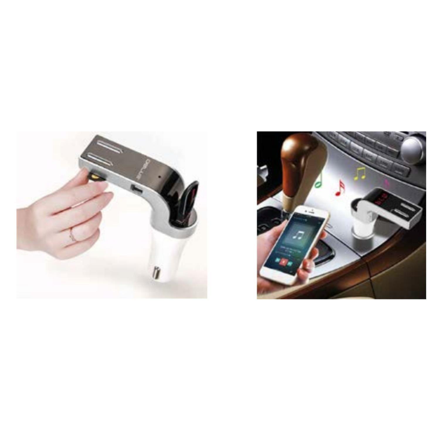 Manos Libres Bluetooth FM Para Automovil Dblue-2