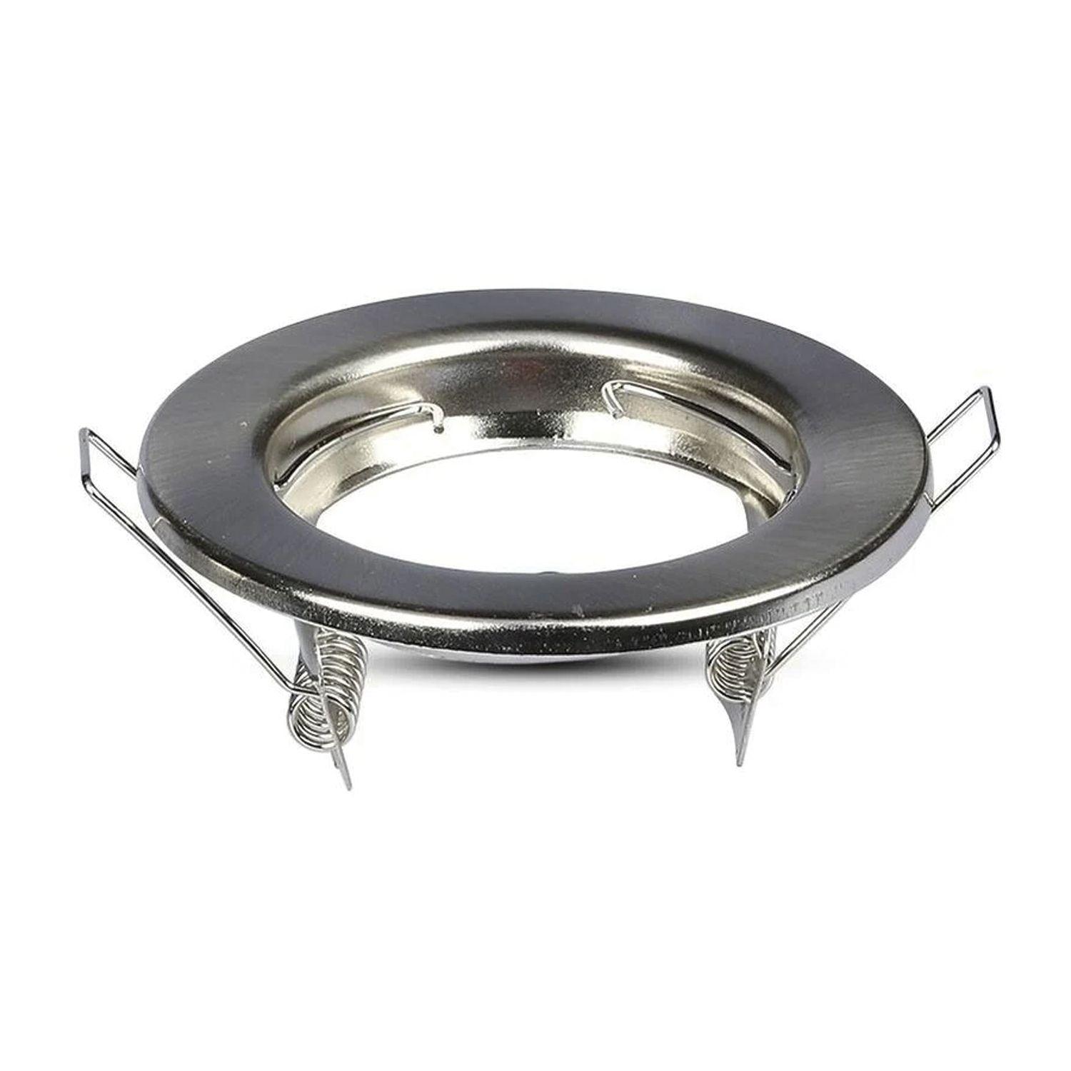 Pack 10 Focos LED Embutido Fijo Porta GU-10 Livorno MR16 Nickel-10