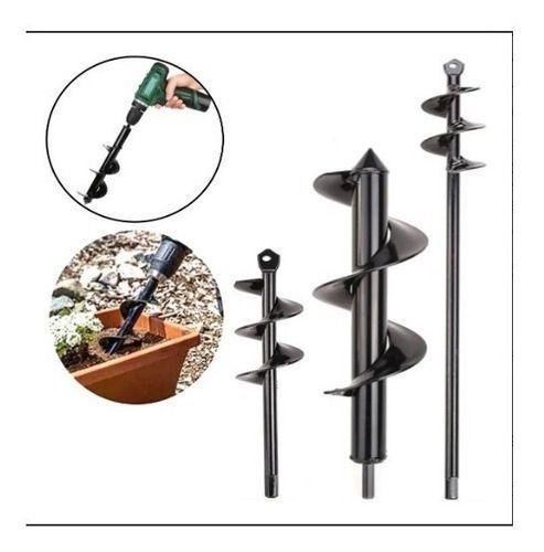 3 Brocas Ahoyador Plantar Jardín Para Taladro Común-3