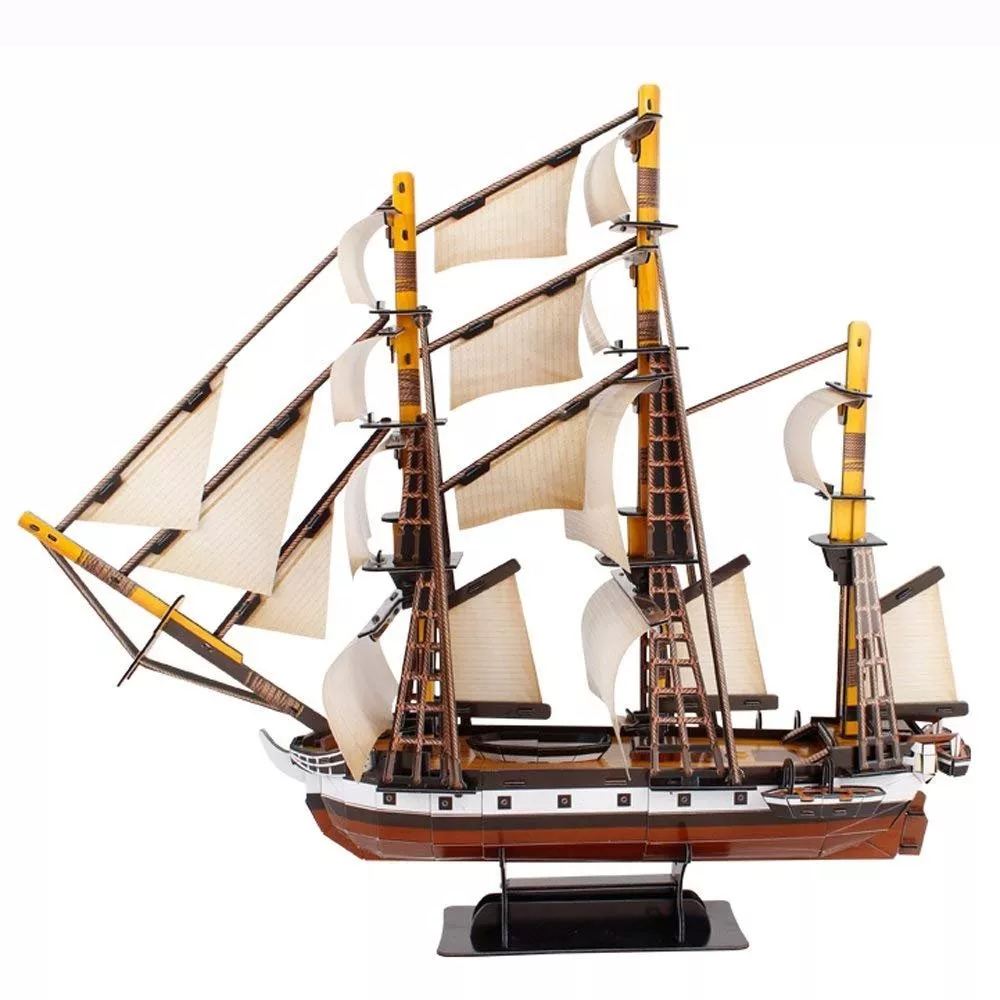 Rompecabezas Puzzle 3d Hms Beagle 186 Piezas Juegos-0