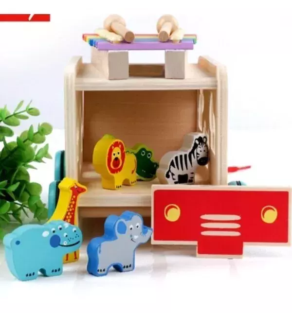 Tren Multifuncional Didáctico De Madera Para Niños-3