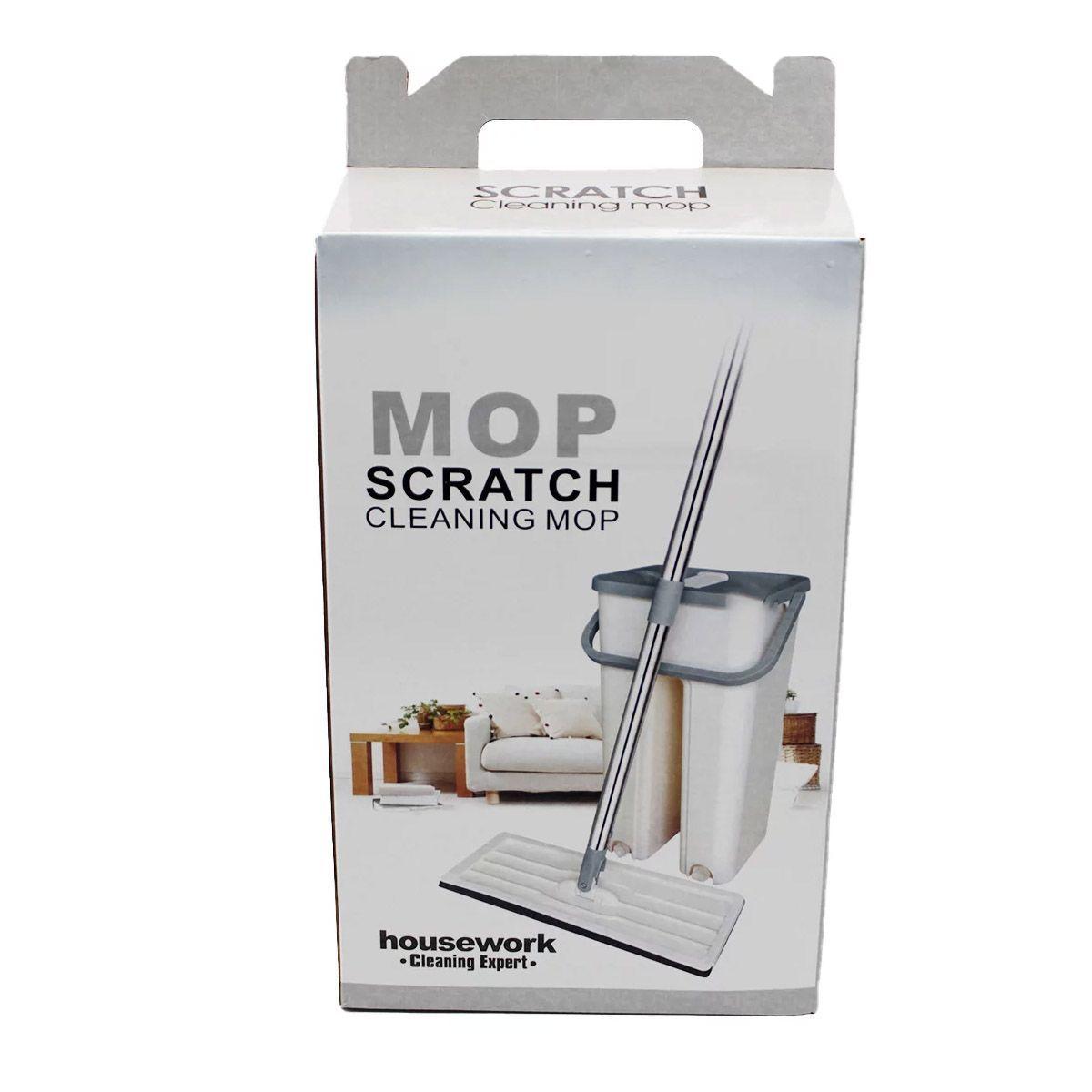 Trapeador Mopa Plana Con Balde Escurridor-2