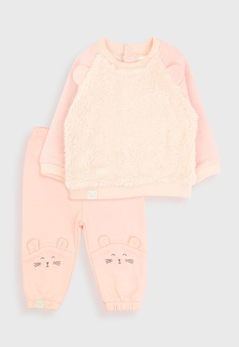 Conjunto newborn niña algodón piel cute friends 120-0