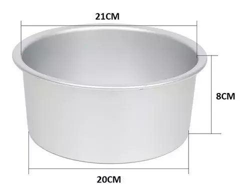 Molde Torta Moldes De Torta Molde Queque Molde Aluminio 20cm -3