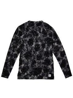 Polera Manga Larga Tie Dye Negra-4