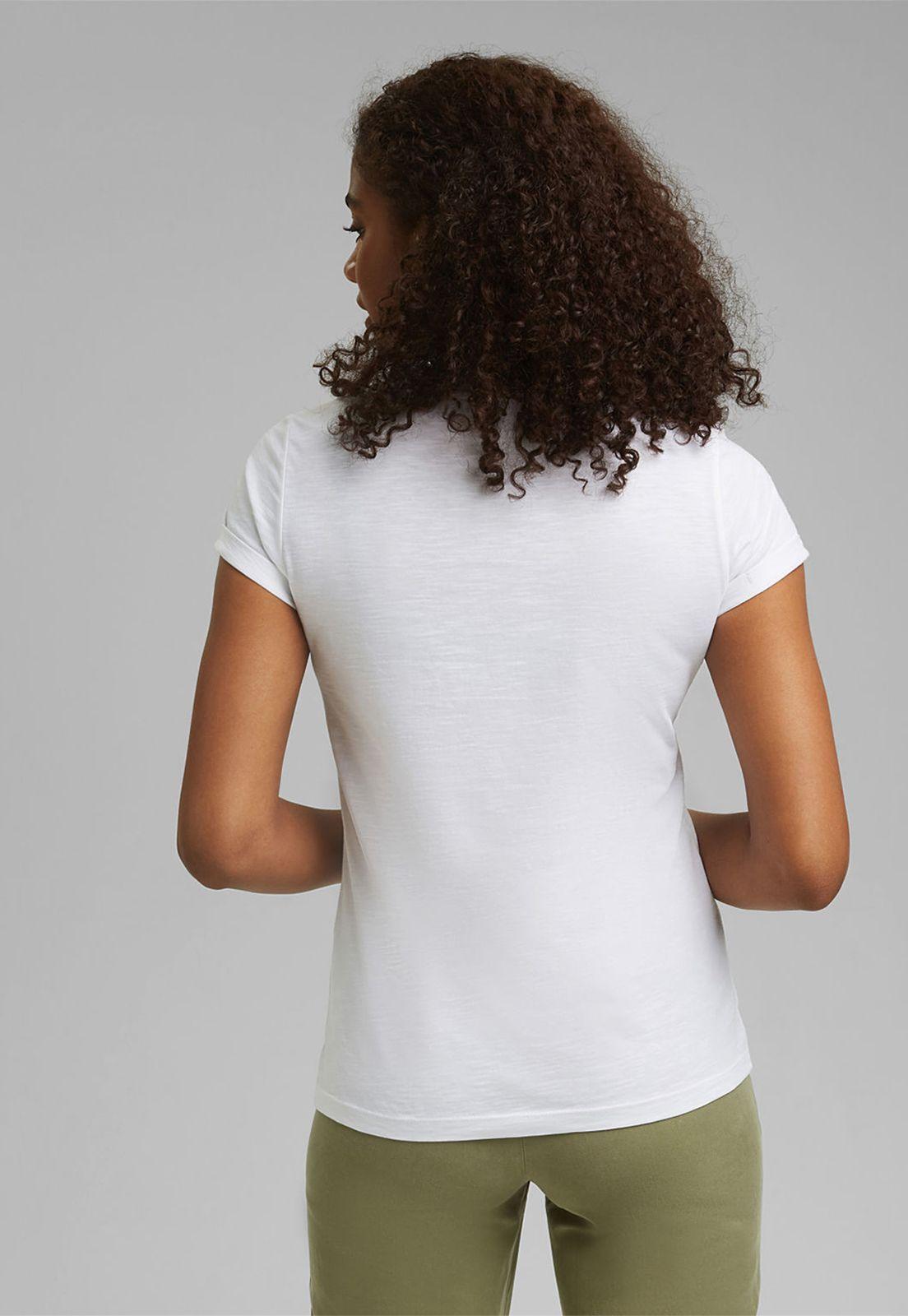 Polera Mujer Manga Corta Lisa Esprit-1