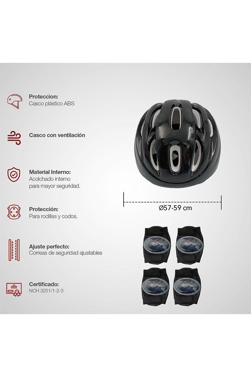 Set patines y protecciones GOFUN S Negro-4