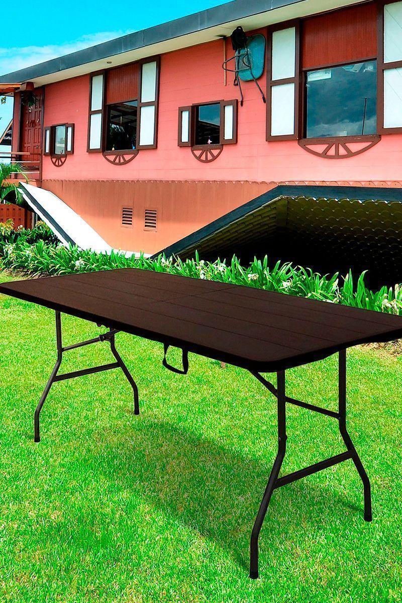 Mesa Plegable Tipo Maleta 74 X 74 X 180 cm-1
