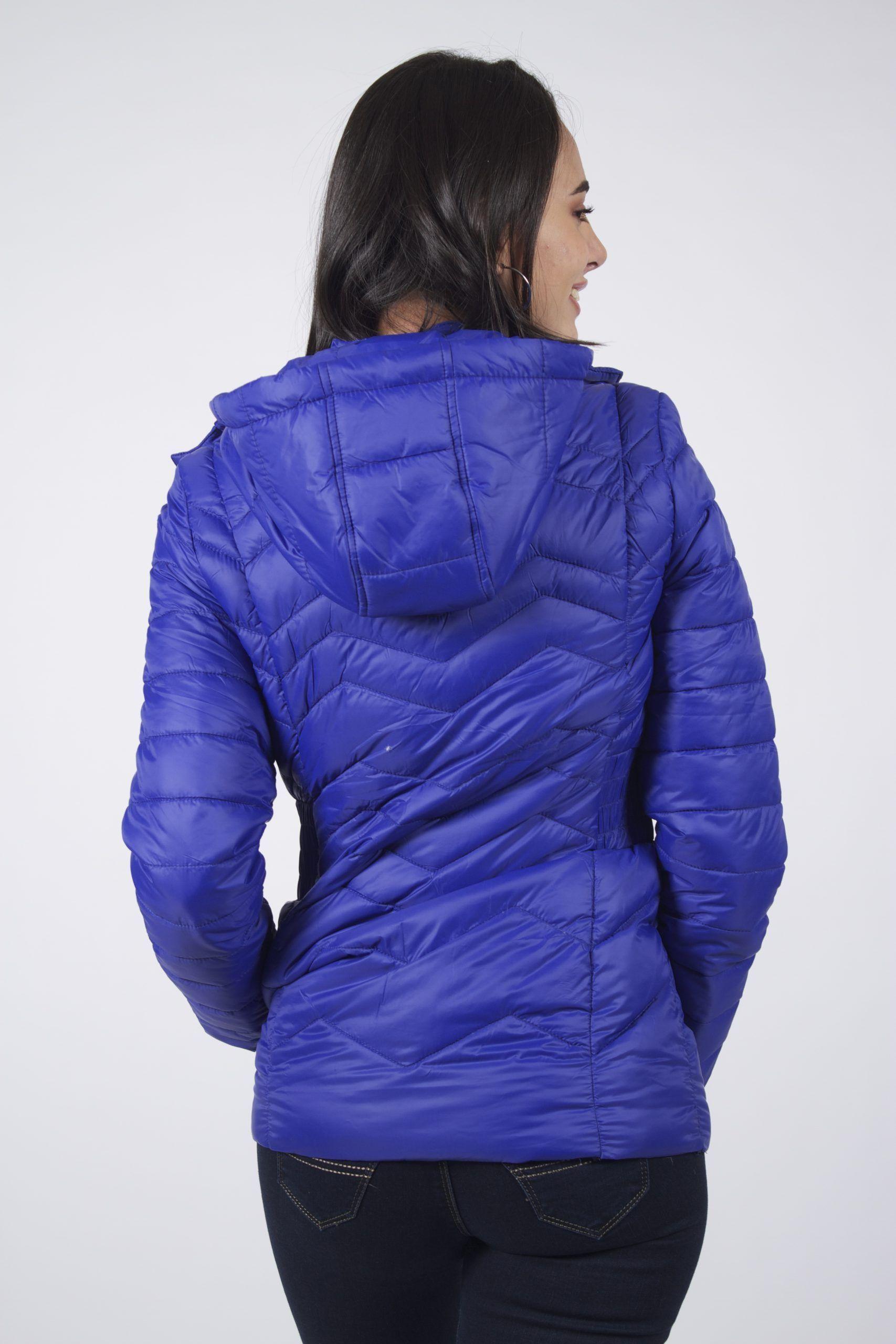 Parka larga con gorro lila-2