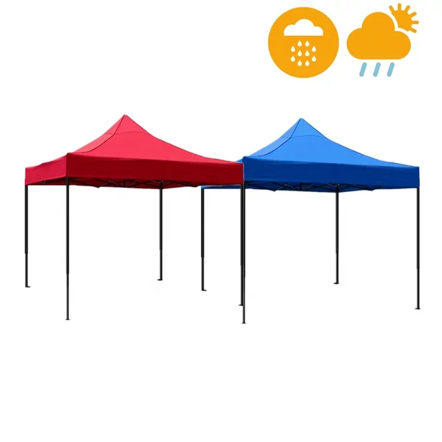 Lona Oxford  Para Toldo Plegable 3x3 MTS Naranja Impermeable-1