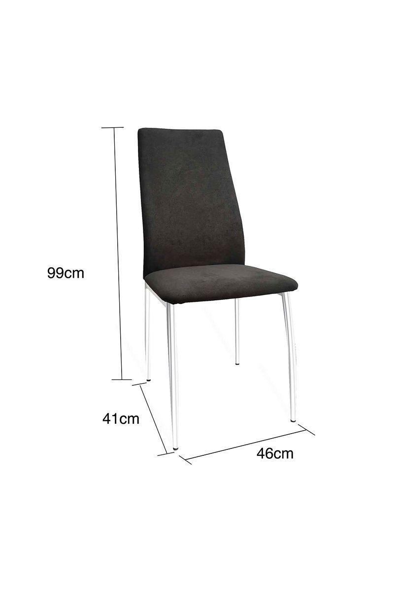 Pack 4 Sillas de Comedor Medellin Negro-2