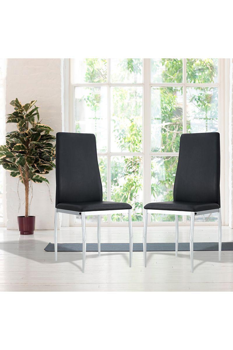 Pack 4 Sillas de Comedor Medellin Negro-1