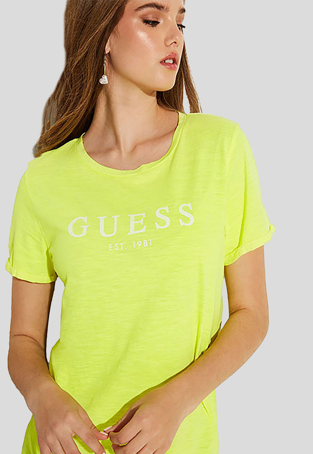 Polera Guess Es Ss 1981 Roll Cuff Tee-1