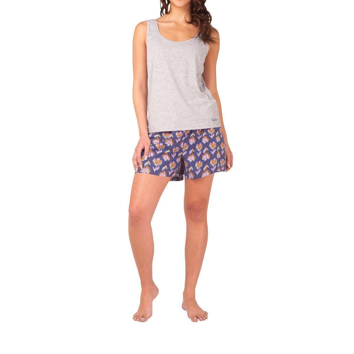 Pijama Algodón Verano Sin Mangas C2 TOP-0