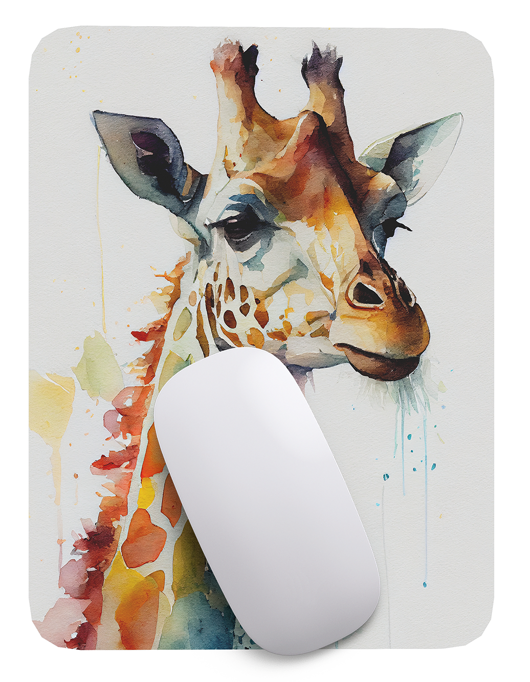Mouse Pad Jirafa Arte de animales - 17cm X 21cm D35-1