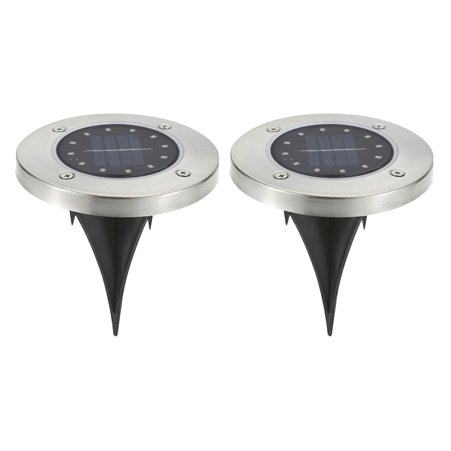 Pack 2 Estaca Solar LED Luz Cálida-0